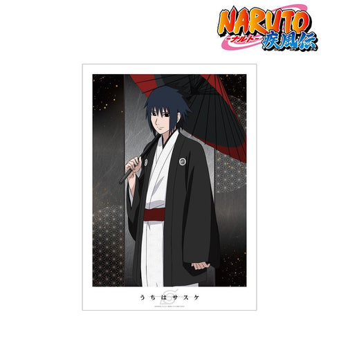 『NARUTO-ナルト- 疾風伝』描き下ろしイラスト うちはサスケ 番傘和装ver. A3マット加工ポスター【202501再販】