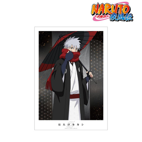 『NARUTO-ナルト- 疾風伝』描き下ろしイラスト はたけカカシ 番傘和装ver. A3マット加工ポスター【202501再販】