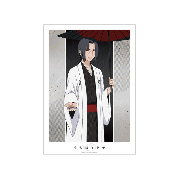 『NARUTO-ナルト- 疾風伝』描き下ろしイラスト うちはイタチ 番傘和装ver. A3マット加工ポスター【202501再販】