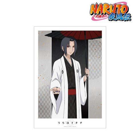 『NARUTO-ナルト- 疾風伝』描き下ろしイラスト うちはイタチ 番傘和装ver. A3マット加工ポスター【202501再販】