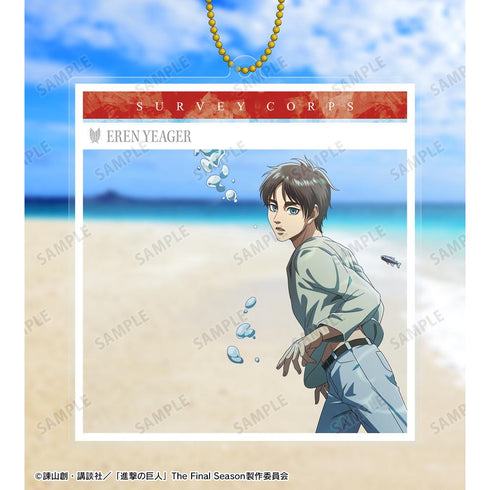 『進撃の巨人』描き下ろしイラスト エレン 水中浮遊ver. SNS風BIGアクリルキーホルダー【202507再販】