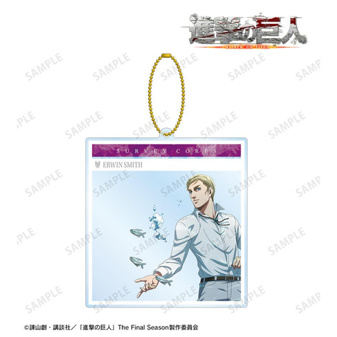 『進撃の巨人』描き下ろしイラスト エルヴィン 水中浮遊ver. SNS風BIGアクリルキーホルダー【202507再販】
