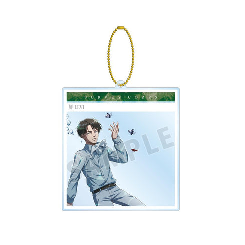 『進撃の巨人』描き下ろしイラスト リヴァイ 水中浮遊ver. SNS風BIGアクリルキーホルダー【202501再販】