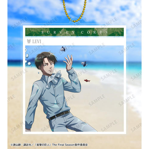 『進撃の巨人』描き下ろしイラスト リヴァイ 水中浮遊ver. SNS風BIGアクリルキーホルダー【202507再販】