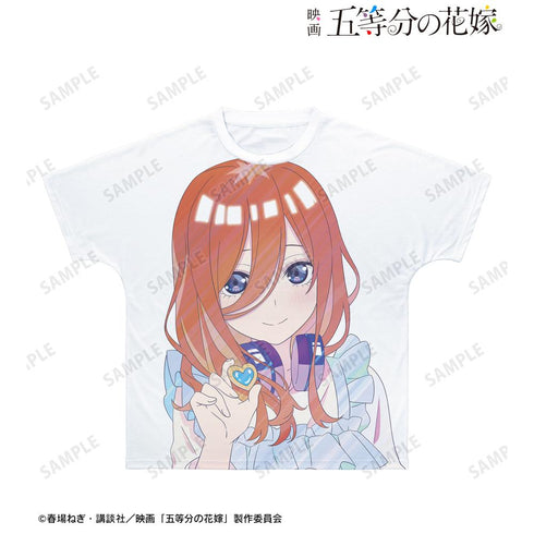 『五等分の花嫁』描き下ろしイラスト 中野三玖 制服エプロンver. Ani-Art clear label フルグラフィックTシャツユニセックス【202501再販】