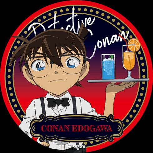 『名探偵コナン』ちょいデカグリッター缶バッジ バーテンダー (江戸川コナン)
