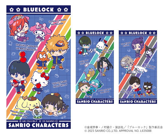 『ブルーロック×サンリオキャラクターズ』3枚タオルセットB (ミニキャライラスト)