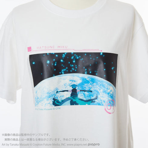 『初音ミク HATSUNE MIKU EXPO 10th Anniversary』Tシャツ 柄B(MVカット) ホワイト XLサイズ