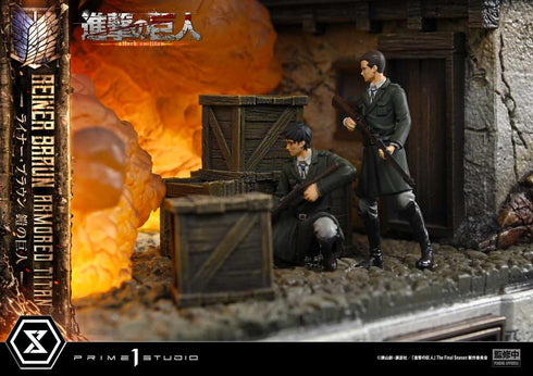 《進擊的巨人》終極場景模型大師系列 萊納·布朗 鎧之巨人