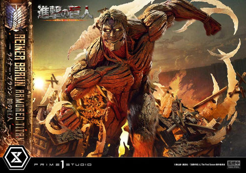 《進擊的巨人》終極場景模型大師系列 萊納·布朗 鎧之巨人