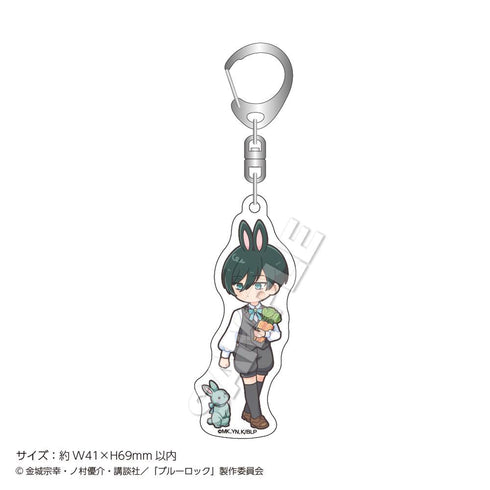 『ブルーロック』アクリルキーホルダーmini Rabbit 糸師凛