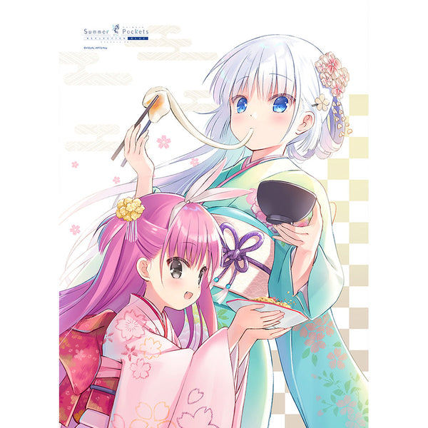 『Summer Pockets REFLECTION BLUE』B2タペストリー (鳴瀬しろは&加藤うみ/お正月)【202512再販】