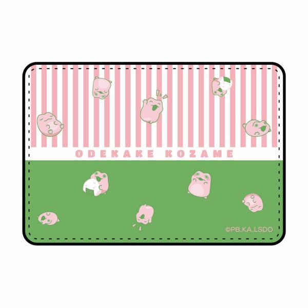 『おでかけ子ザメ』ネックストラップ付きパスケース(かえるちゃん)