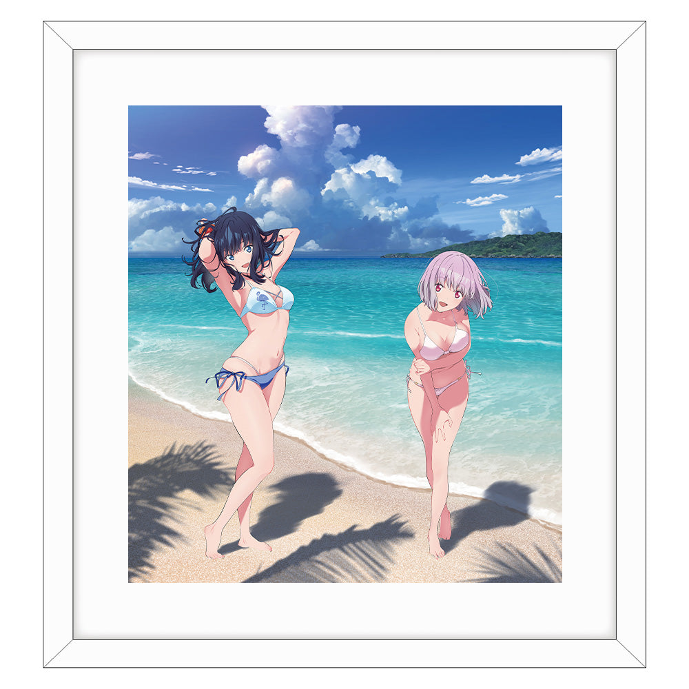 グリッドマン ユニバース 描き下ろし額装高精細アート 宝多六花＆新条アカネ水着 グリッドマン ユニバース 描き下ろし額装高精細アート (宝多六花