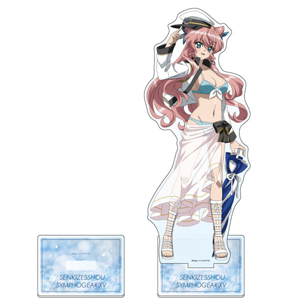 『戦姫絶唱シンフォギアXV』描き下ろし特大アクリルスタンド(マリア/マリンセーラー水着)【202606再販】