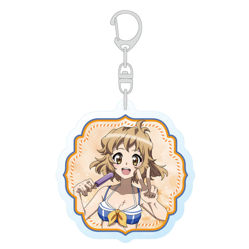 『戦姫絶唱シンフォギアXV』描き下ろしアクリルキーホルダー(響/マリンセーラー水着)