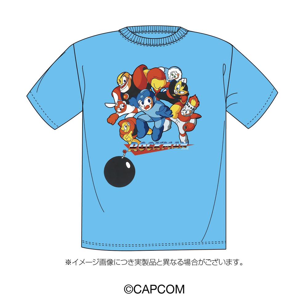 ロックマン』Tシャツ ブルー Lサイズ – Anime Store JP（アニメストア.JP）