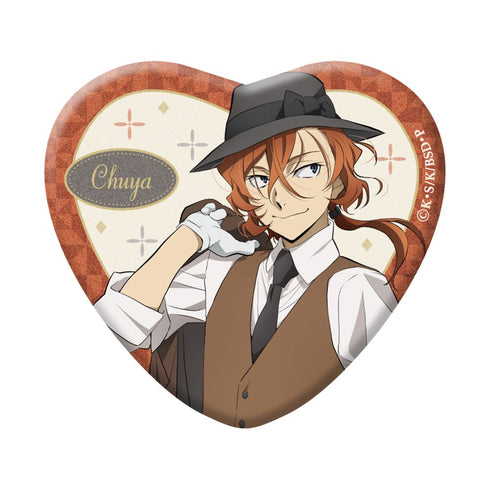 『文豪ストレイドッグス』描きおろしハート缶バッジ modern fashion【BOX】