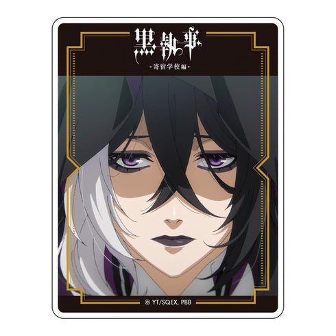 "Black Butler: Boarding School Arc" Memorial Acrylic Badge: Gregory Violet