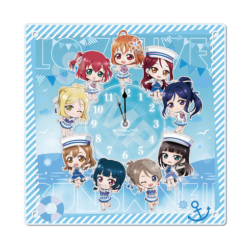 『ラブライブ!サンシャイン!!』アクリル時計 A 集合
