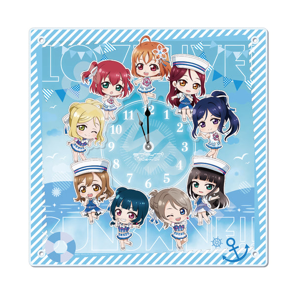『ラブライブ!サンシャイン!!』アクリル時計 A 集合