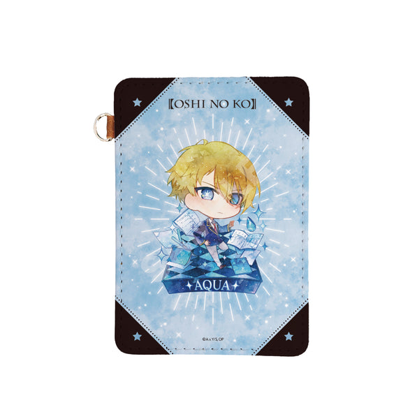 『【推しの子】』キャラでるアート レザーパスケース 02 アクア【202404再販】