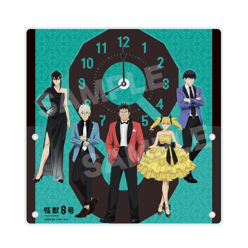 『怪獣8号』アクリル時計 01 集合(ドレスコードVer.)
