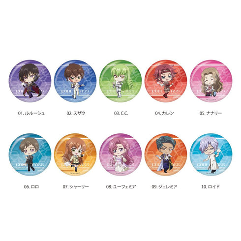 『コードギアス 反逆のルルーシュ』NAVI ME 缶バッジ /01 全10種【BOX】