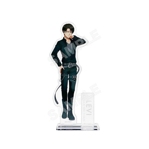 "Attack on Titan" Black & White Ver. Acrylic Stand /02 Levi (Black)