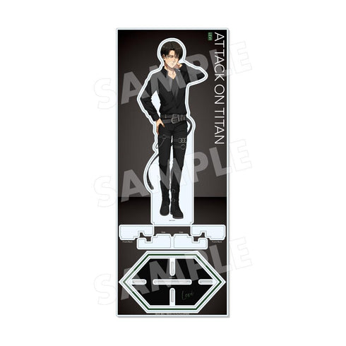 "Attack on Titan" Black & White Ver. Acrylic Stand (L) /02 Levi (Black)