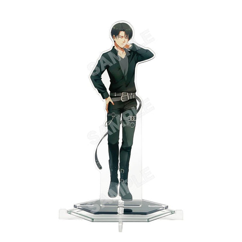 "Attack on Titan" Black & White Ver. Acrylic Stand (L) /02 Levi (Black)