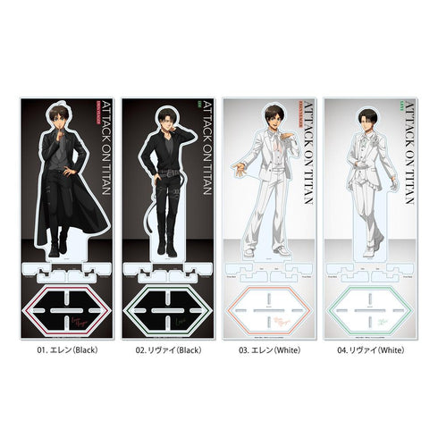"Attack on Titan" Black & White Ver. Acrylic Stand (L) /02 Levi (Black)