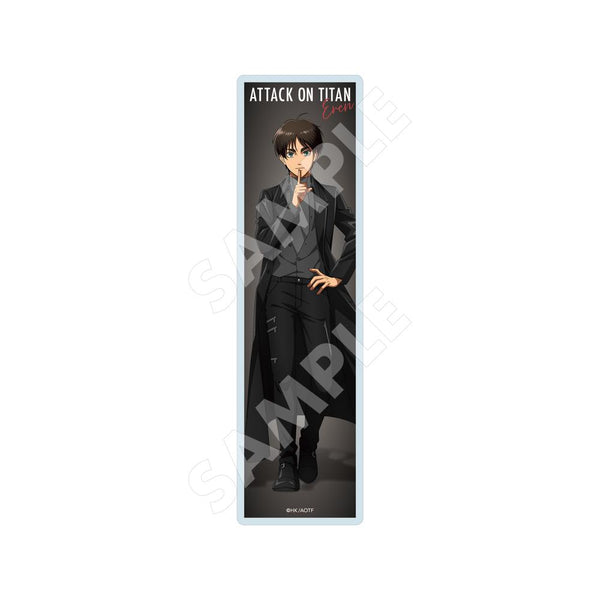 "Attack on Titan" Black & White Ver. Clear Bookmark /01 Eren (Black)