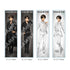 "Attack on Titan" Black & White Ver. Clear Bookmark /04 Levi (White)