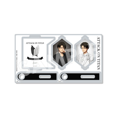 "Attack on Titan" Black & White Ver. Swivel Acrylic Stand /02 Levi