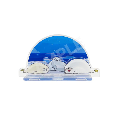 "SEALOOK" Acrylic Diorama /02: Chubby Seal, Spotted Seal, and Heart Seal