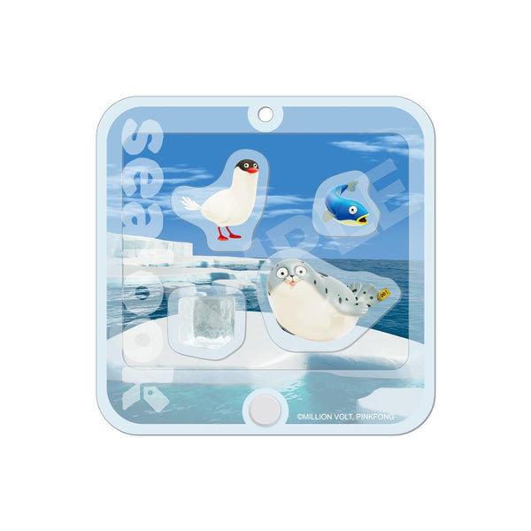 "SEALOOK" Crinkle Acrylic Keychain /03 Spotted Seal, Arctic Tern, Herring