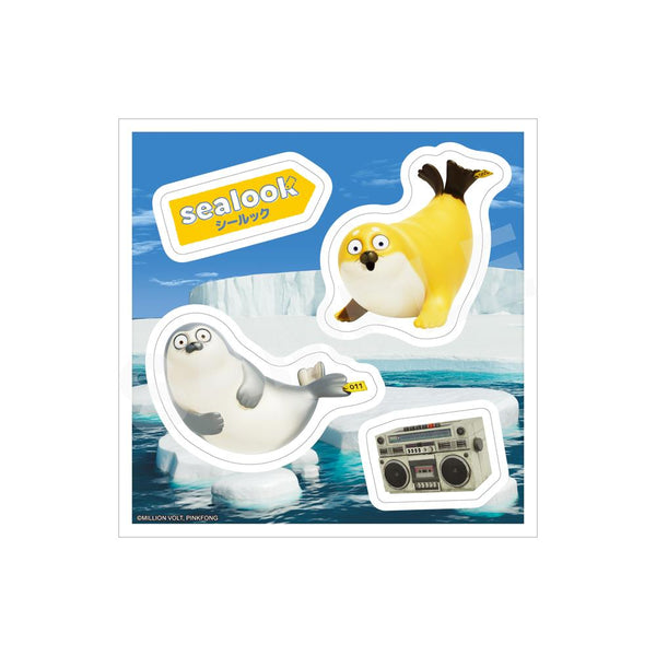 "SEALOOK" Sticker /04: Stump-tailed Seal, Spotted Seal