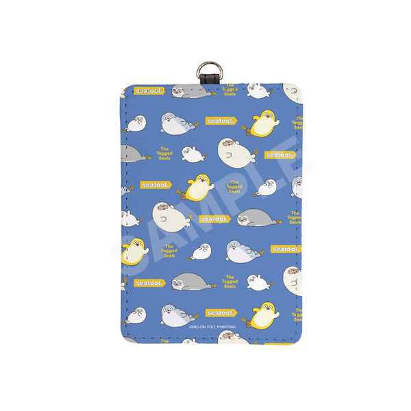 "SEALOOK" Leather Card Case /02 All-Over Print