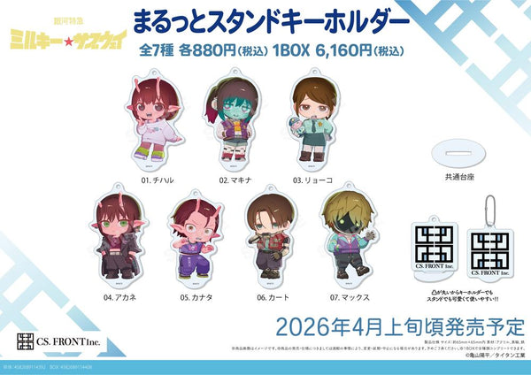 『銀河特急 ミルキー☆サブウェイ』まるっとスタンドキーホルダー 01【BOX】