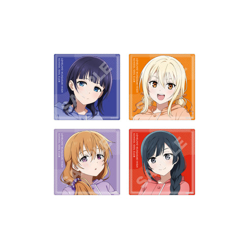 『ラブライブ!虹ヶ咲学園スクールアイドル同好会』レインコートver. ビッグスクエア缶バッジ /A 全13種【BOX】