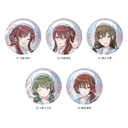 『アイドルマスター シャイニーカラーズ』パステルマリンルックver. ホログラム缶バッジ /01 全5種【BOX】