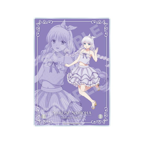 "Summer Pockets" Gingham Check Ver. Acrylic Board -Technique- /01 Shiroha Naruse