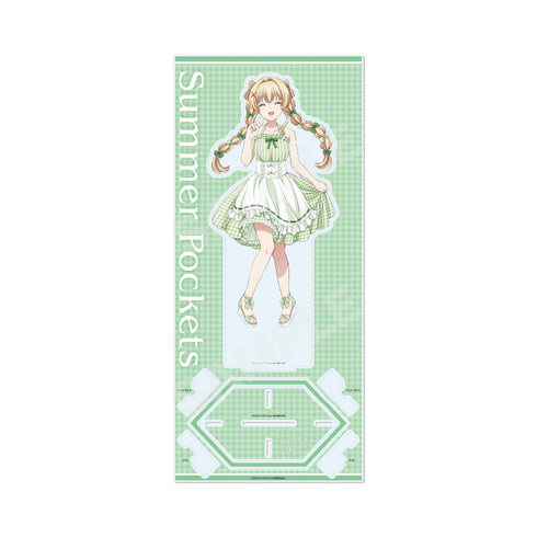 "Summer Pockets" Gingham Check Ver. Tall Acrylic Stand / 04 Tsumugi Venders