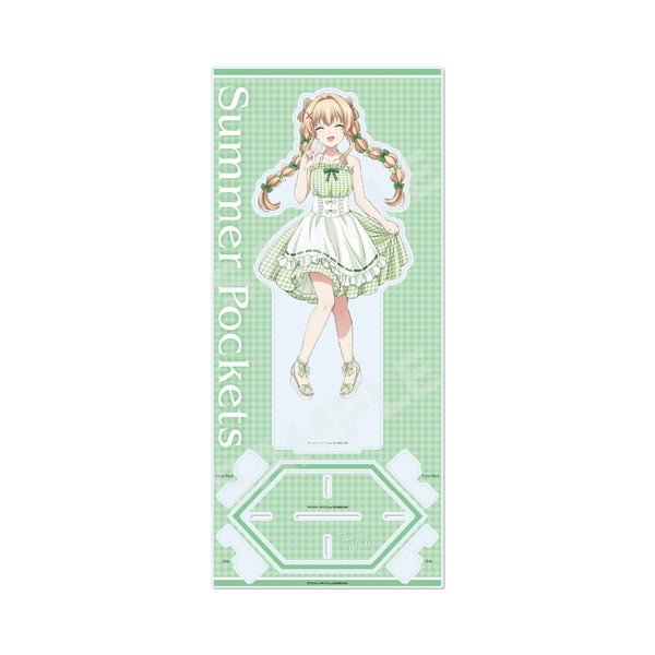"Summer Pockets" Gingham Check Ver. Tall Acrylic Stand / 04 Tsumugi Venders