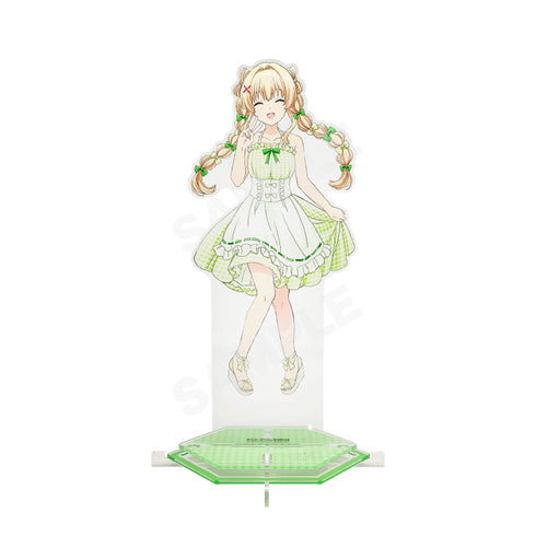 "Summer Pockets" Gingham Check Ver. Tall Acrylic Stand / 04 Tsumugi Venders