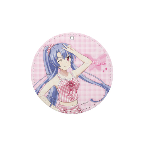 『Summer Pockets』ギンガムチェックver. レザーコースターキーホルダー /02 空門 蒼
