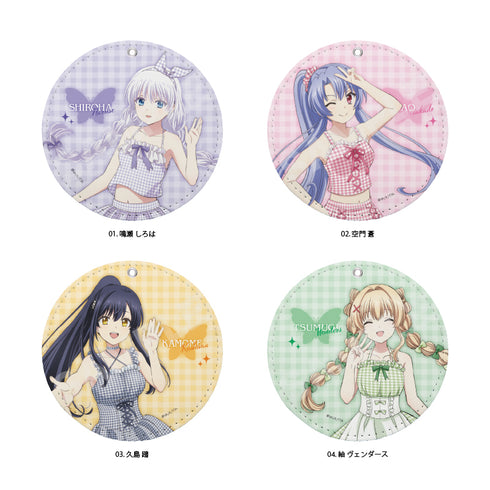 『Summer Pockets』ギンガムチェックver. レザーコースターキーホルダー /03 久島 鴎