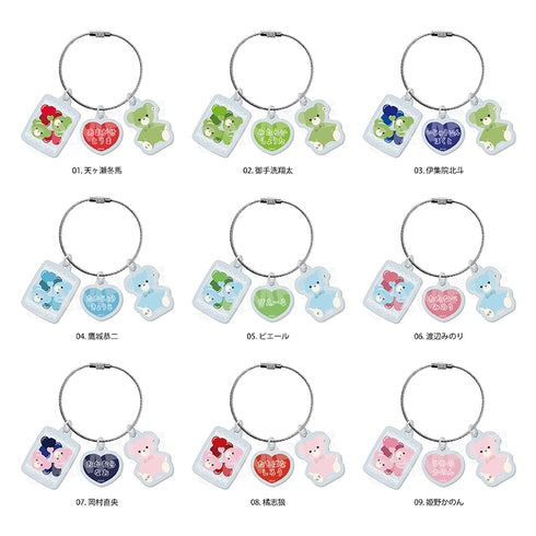 "The Idolmaster SideM" Teddy's Collection II Triple-Strand Acrylic Charm / 04 Kyoji Takagi