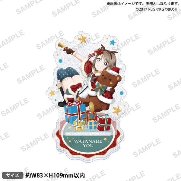 『ラブライブ!スクールアイドルフェスティバル』きらりんアクリルスタンド Aqours クリスマスver. 渡辺曜